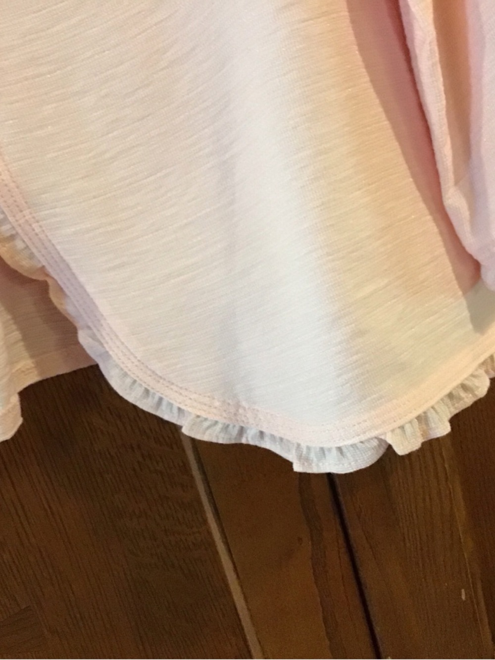 Ruby Rd. Pink Ruffle Trim Shirt Jacket - Picture 4 of 11